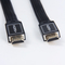 Flat HDMI cable with Various Kinds of Nylon Braid Shielding black color proveedor