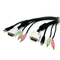 6 ft 4 in1 USB DVI KVM Cable with Audio and Microphone proveedor