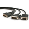 6 ft DVI-I Male to DVI-D Male and HD15 VGA Male Video Splitter Cable proveedor