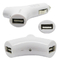 Y shape style Dual USB 2port Car Charger Adapter for The New iPad 3 2 iPhone 5 white proveedor