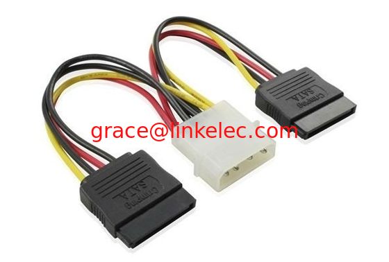 Cable de alimentación SATA para el ordenador Disco duro,SATA 4P / 2 * 15P CABLE de alimentación 35mm