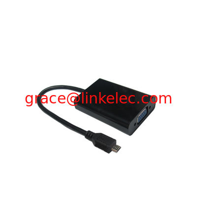 Adaptador de carga MHL Premium a VGA+Audio+Power para proyector o televisor