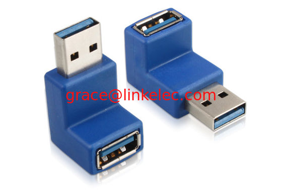 nuevo ángulo de 90 grados USB 3.0 adaptador, USB un hombre a un adaptador femenino
