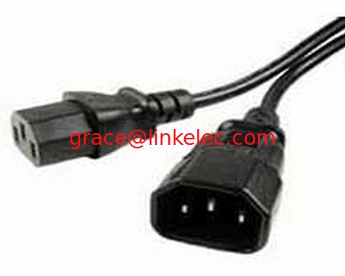 Cable de extensión de energía IEC de macho a hembra UPS de plomo C14 a C13 0,5m