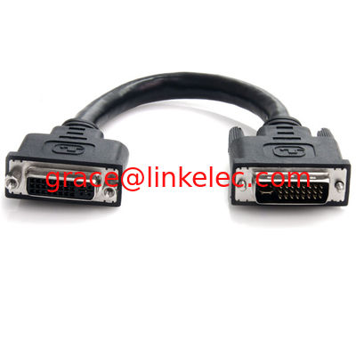 6 pulgadas DVI-I Dual Link Digital Analogue Port Saver Cable de extensión M/F