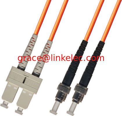 Cable de parches de fibra óptica múltiple de múltiples modos 3M ST-SC 62.5/125 Naranja