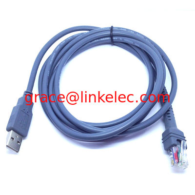 Cable USB para escáner de códigos de código de símbolo de 6 pies para LS2208 LS4208 LS4278 LS9208 LS7708 LS3578