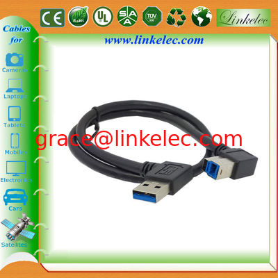 USB 3.0 Ángulo recto A a B Cable, USB3.0 cable para impresora